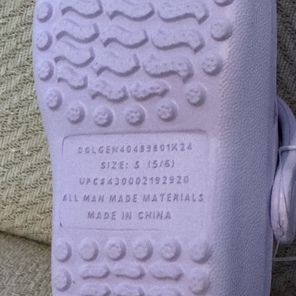 Lilac Toddler Clogs size 5/6 - Picture 3 of 4